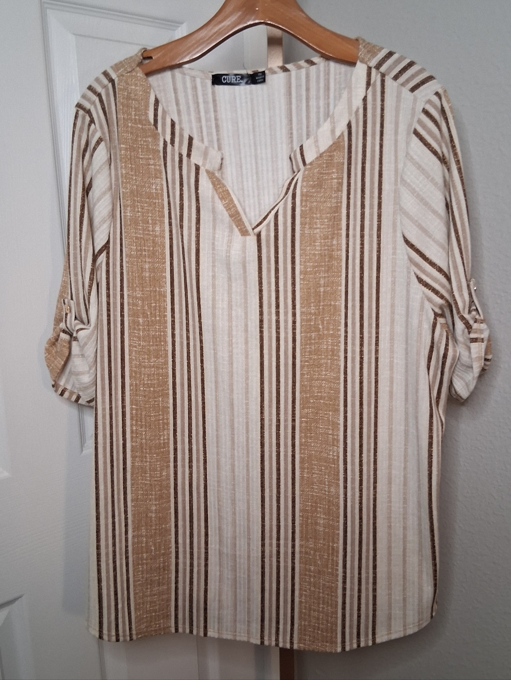 Cure Striped Blouse Shirt 3XL